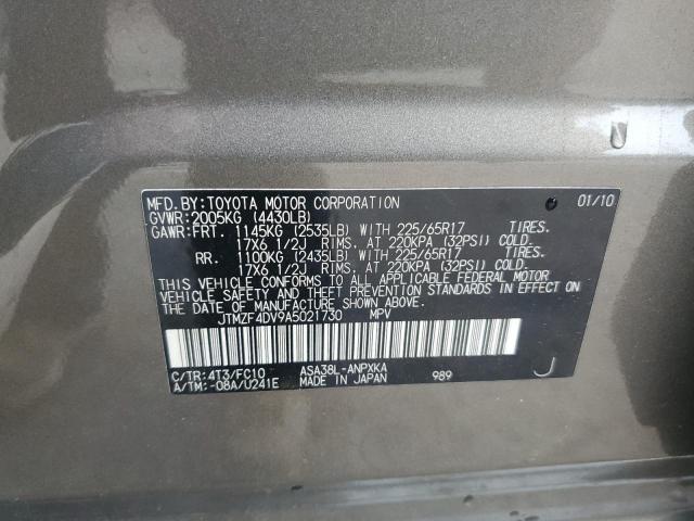 Photo 11 VIN: JTMZF4DV9A5021730 - TOYOTA RAV4 