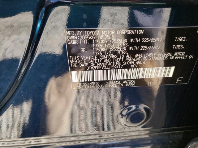 Photo 9 VIN: JTMZFREV0JJ159417 - TOYOTA RAV4 LE 