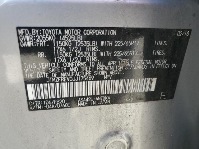 Photo 11 VIN: JTMZFREV0JJ175469 - TOYOTA RAV4 