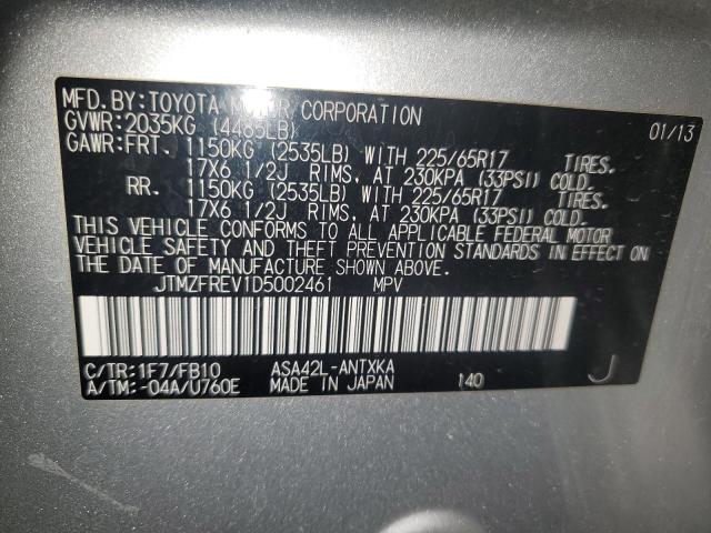 Photo 11 VIN: JTMZFREV1D5002461 - TOYOTA RAV4 