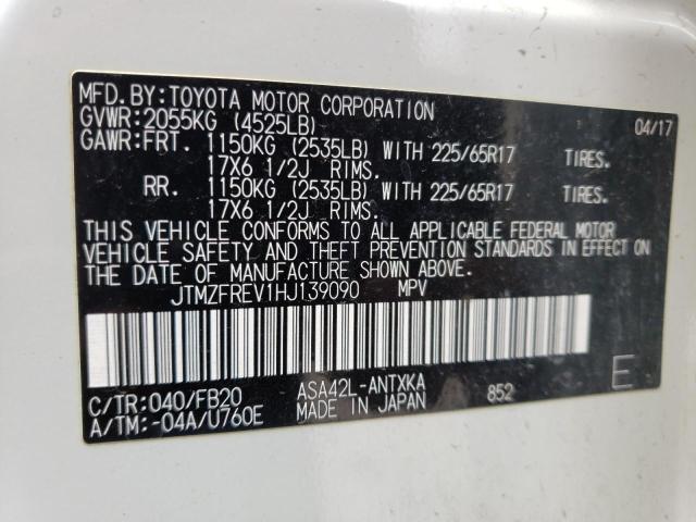 Photo 12 VIN: JTMZFREV1HJ139090 - TOYOTA RAV4 LE 