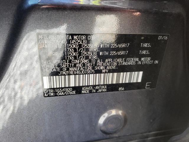 Photo 12 VIN: JTMZFREV4GJ073875 - TOYOTA RAV4 LE 