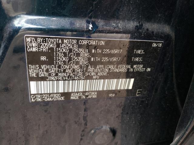 Photo 9 VIN: JTMZFREV4JJ746784 - TOYOTA RAV4 LE 