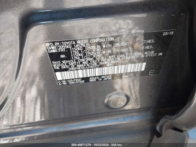 Photo 8 VIN: JTMZFREV6JJ180322 - TOYOTA RAV4 