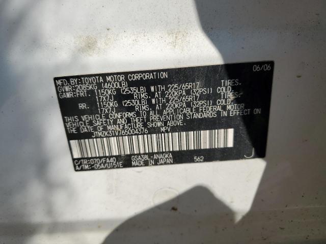 Photo 12 VIN: JTMZK31V765004376 - TOYOTA RAV4 LIMIT 