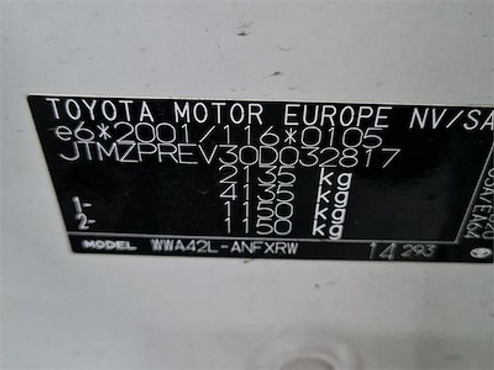 Photo 12 VIN: JTMZPREV30D032817 - TOYOTA RAV4 DIESEL - 2016 