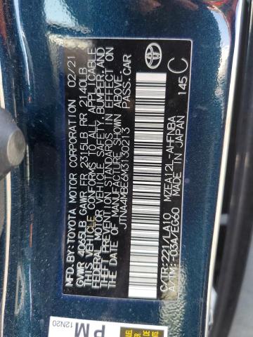 Photo 12 VIN: JTNA4MBE6M3130213 - TOYOTA COROLLA XS 