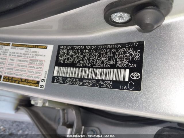 Photo 8 VIN: JTNB11HK1J3025146 - TOYOTA CAMRY 