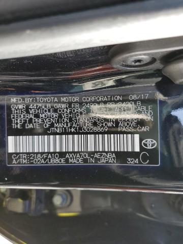 Photo 12 VIN: JTNB11HK1J3028869 - TOYOTA CAMRY L 