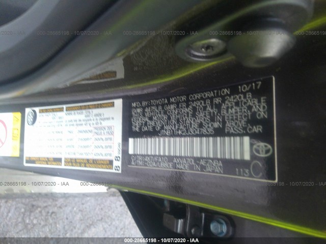 Photo 8 VIN: JTNB11HK2J3047835 - TOYOTA CAMRY 