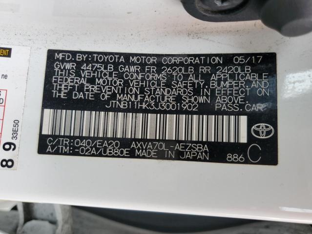 Photo 11 VIN: JTNB11HK3J3001902 - TOYOTA CAMRY 