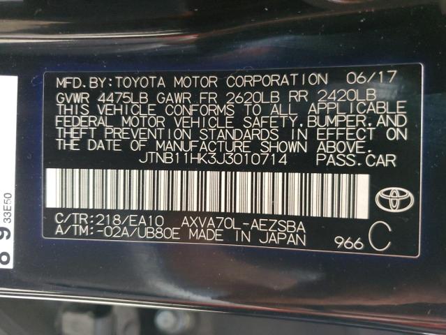 Photo 11 VIN: JTNB11HK3J3010714 - TOYOTA CAMRY 