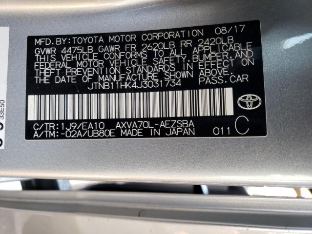 Photo 11 VIN: JTNB11HK4J3031734 - TOYOTA CAMRY 