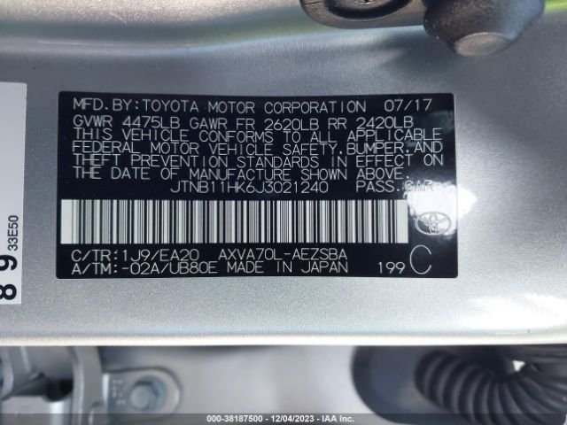 Photo 8 VIN: JTNB11HK6J3021240 - TOYOTA CAMRY 