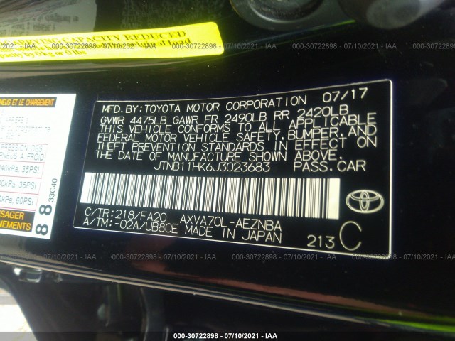 Photo 8 VIN: JTNB11HK6J3023683 - TOYOTA CAMRY 