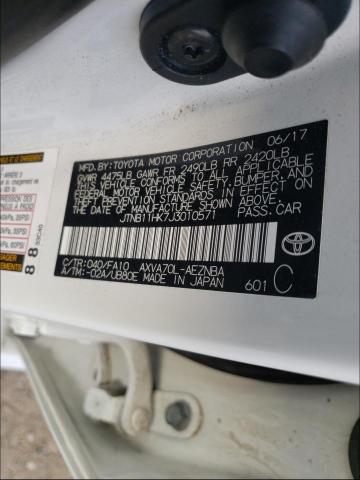 Photo 9 VIN: JTNB11HK7J3010571 - TOYOTA CAMRY L 