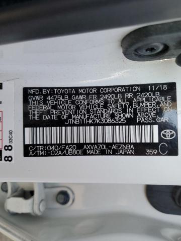 Photo 11 VIN: JTNB11HK7K3086325 - TOYOTA CAMRY 