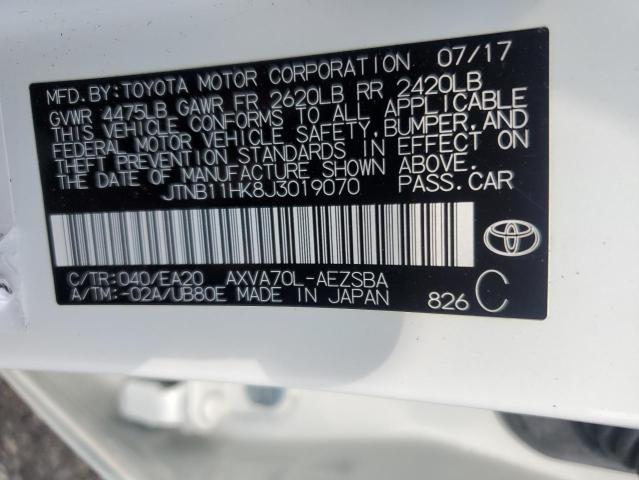 Photo 12 VIN: JTNB11HK8J3019070 - TOYOTA CAMRY L 