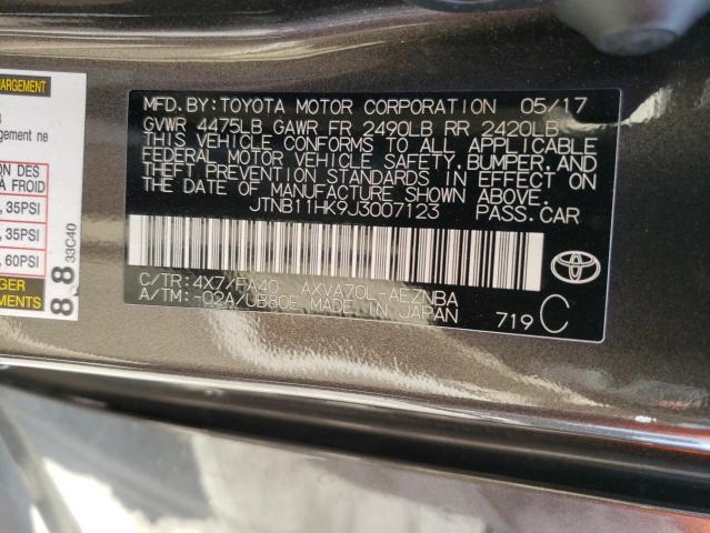 Photo 12 VIN: JTNB11HK9J3007123 - TOYOTA CAMRY L 