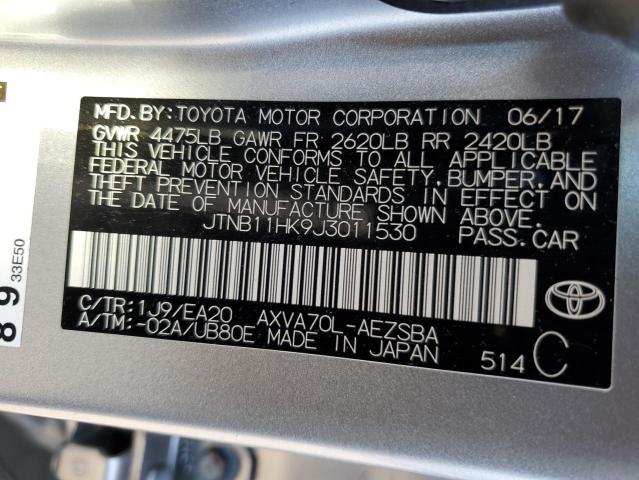 Photo 11 VIN: JTNB11HK9J3011530 - TOYOTA CAMRY 