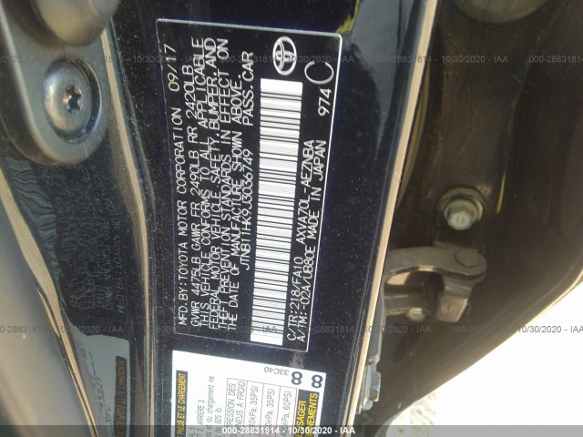 Photo 8 VIN: JTNB11HK9J3036749 - TOYOTA CAMRY 