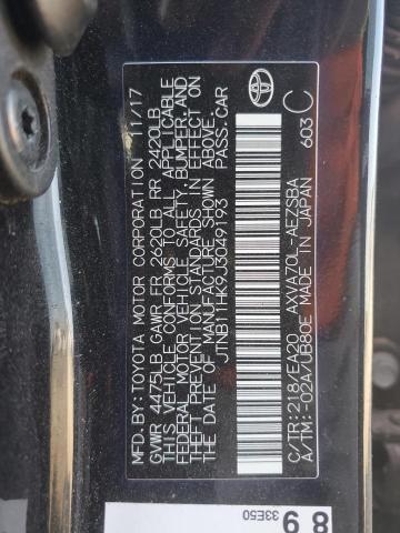 Photo 11 VIN: JTNB11HK9J3049193 - TOYOTA CAMRY L 