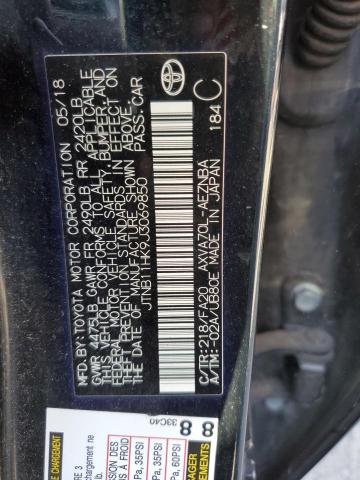 Photo 11 VIN: JTNB11HK9J3069850 - TOYOTA CAMRY L 