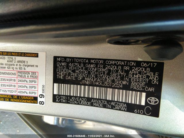 Photo 8 VIN: JTNB11HKXJ3012024 - TOYOTA CAMRY 