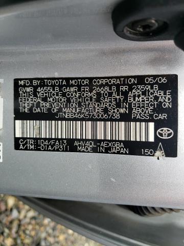 Photo 11 VIN: JTNBB46K573006738 - TOYOTA CAMRY HYBR 