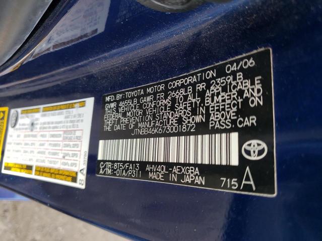 Photo 11 VIN: JTNBB46K673001872 - TOYOTA CAMRY 