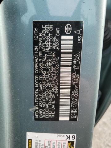 Photo 11 VIN: JTNBE46K773086745 - TOYOTA CAMRY CE 