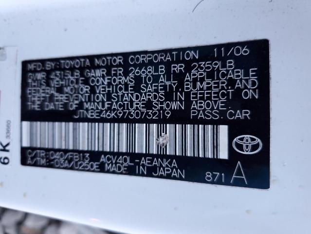 Photo 11 VIN: JTNBE46K973073219 - TOYOTA CAMRY 