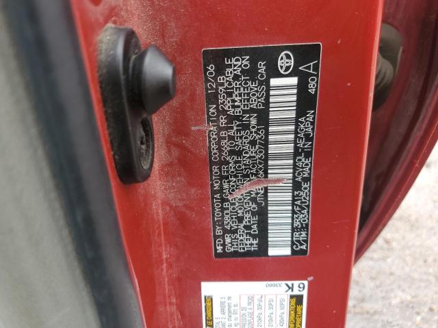 Photo 11 VIN: JTNBE46KX73077361 - TOYOTA CAMRY CE 