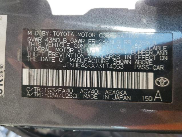 Photo 11 VIN: JTNBE46KX73114053 - TOYOTA CAMRY 