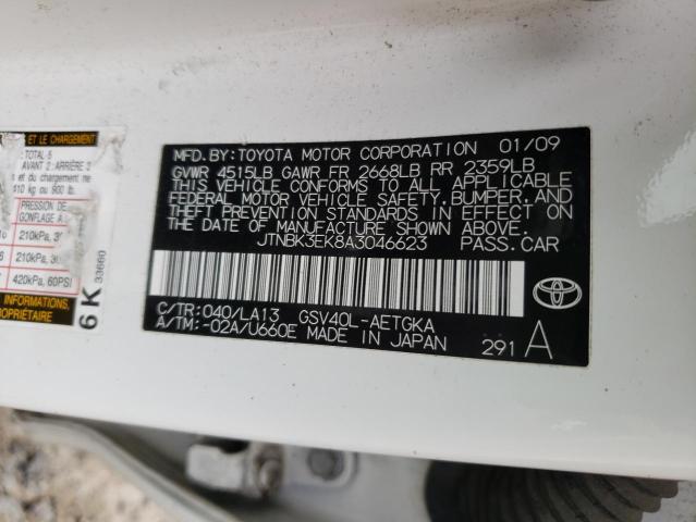 Photo 9 VIN: JTNBK3EK8A3046623 - TOYOTA CAMRY SE 