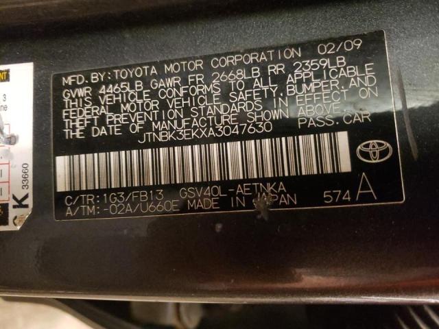 Photo 11 VIN: JTNBK3EKXA3047630 - TOYOTA CAMRY SE 