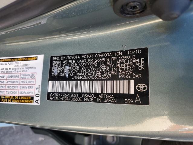 Photo 11 VIN: JTNBK3EKXB3052263 - TOYOTA CAMRY SE 