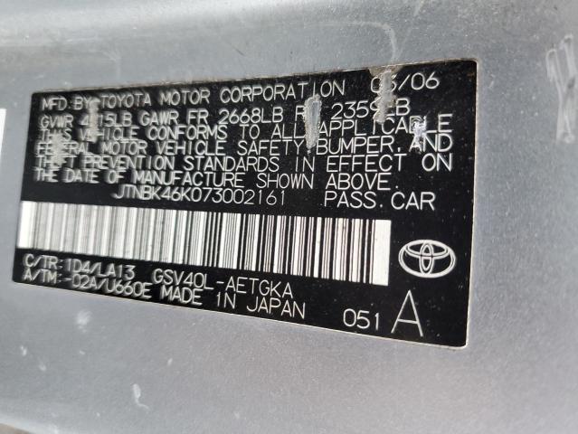 Photo 11 VIN: JTNBK46K073002161 - TOYOTA CAMRY LE 