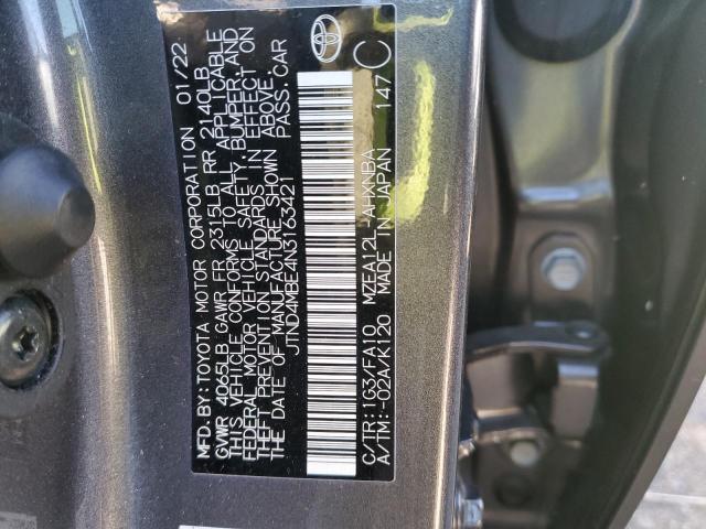 Photo 12 VIN: JTND4MBE4N3163421 - TOYOTA COROLLA SE 