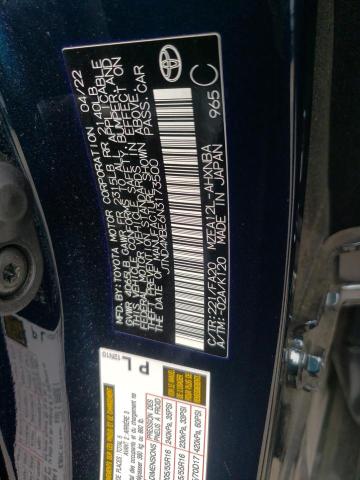 Photo 9 VIN: JTND4MBE6N3173500 - TOYOTA COROLLA SE 