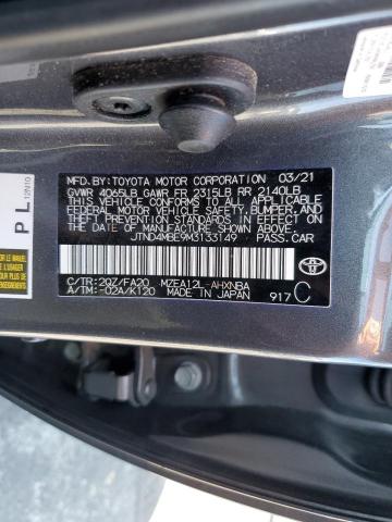 Photo 11 VIN: JTND4MBE9M3133149 - TOYOTA COROLLA SE 