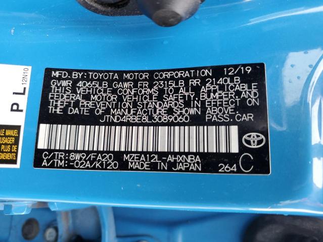 Photo 11 VIN: JTND4RBE8L3089060 - TOYOTA COROLLA SE 