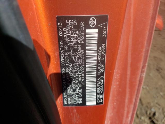 Photo 12 VIN: JTNJJXB02DJ024769 - TOYOTA SCION IQ 