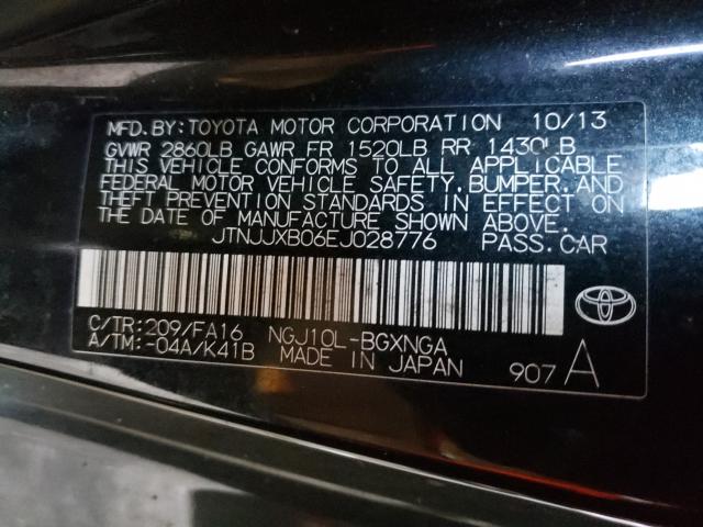 Photo 9 VIN: JTNJJXB06EJ028776 - TOYOTA SCION IQ 