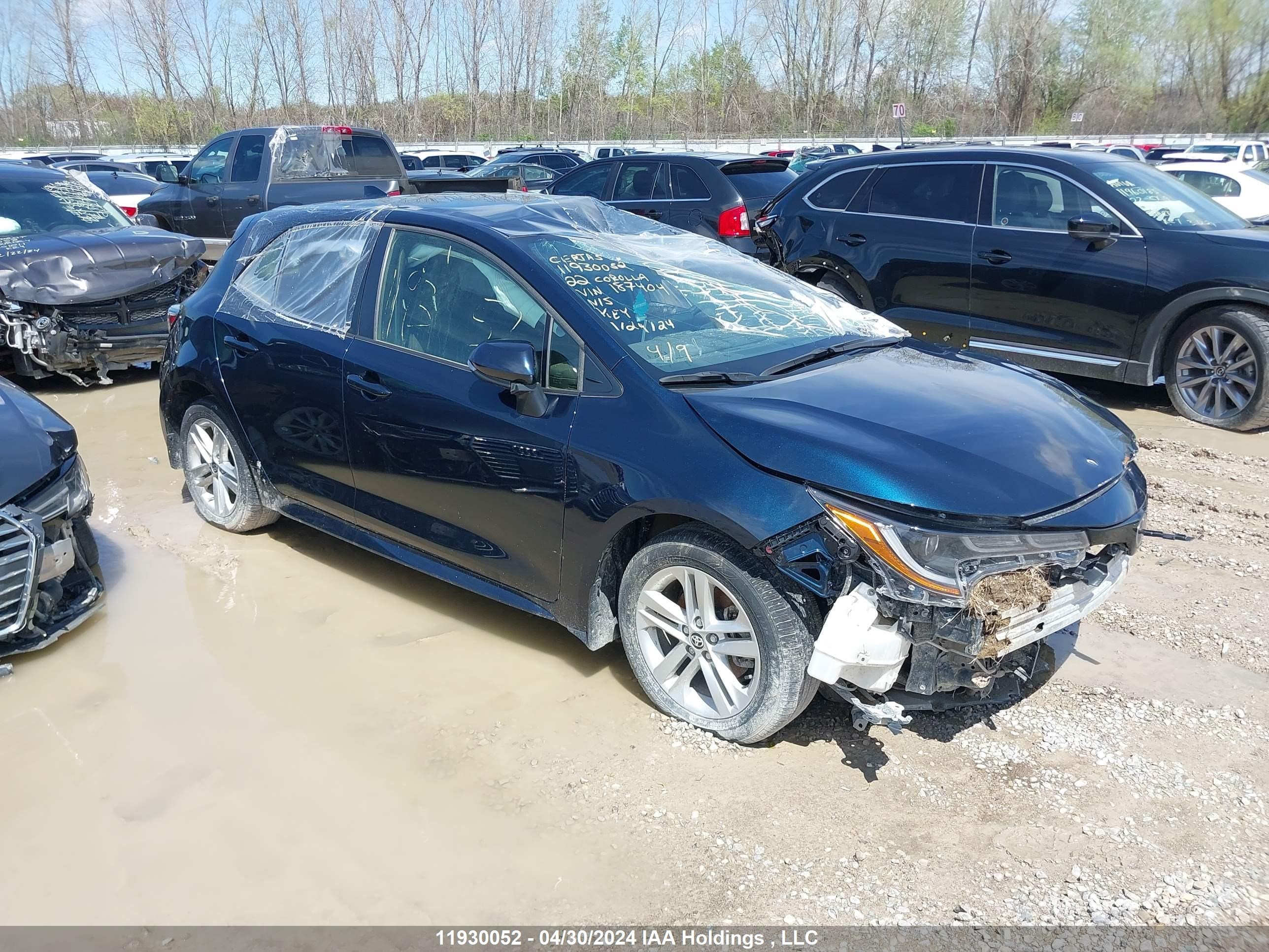 Photo 0 VIN: JTNK4MBE4N3187404 - TOYOTA COROLLA 