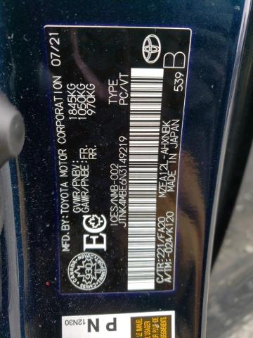 Photo 11 VIN: JTNK4MBE6N3149219 - TOYOTA COROLLA SE 