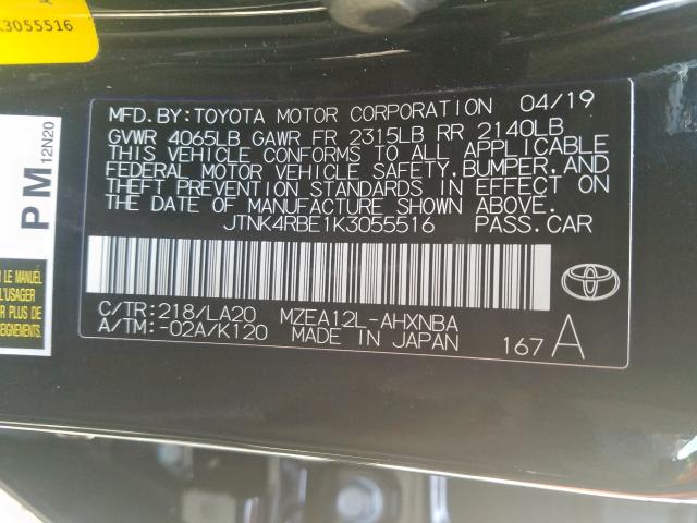 Photo 9 VIN: JTNK4RBE1K3055516 - TOYOTA COROLLA SE 