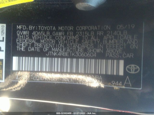 Photo 8 VIN: JTNK4RBE1K3060604 - TOYOTA COROLLA HATCHBACK 