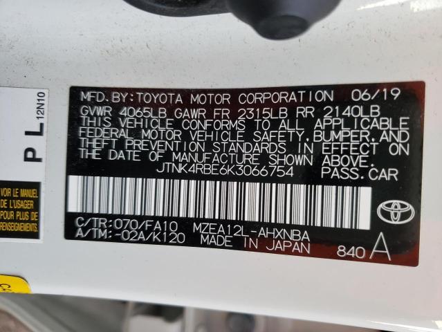 Photo 11 VIN: JTNK4RBE6K3066754 - TOYOTA COROLLA SE 