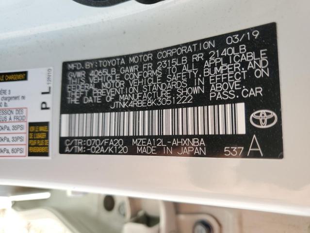 Photo 11 VIN: JTNK4RBE8K3051222 - TOYOTA COROLLA SE 